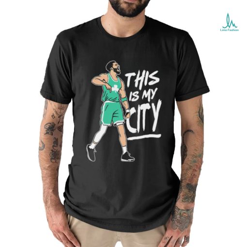 Boston Celtics Jayson Tatum this is my City shirt