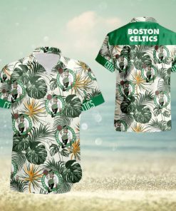 Boston Celtics Tropical Flower Sleeve Hawaii Summer Hawaiian Shirt For Men And Women