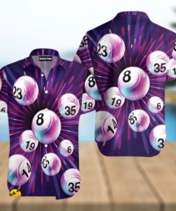 Bowling Purple Exploding Aloha 3D Hawaiian Shirt For Men And Women