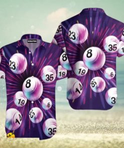 Bowling Purple Exploding Aloha 3D Hawaiian Shirt For Men And Women