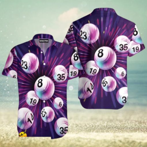 Bowling Purple Exploding Aloha 3D Hawaiian Shirt For Men And Women