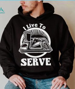 Breakfast I live to serve art shirt