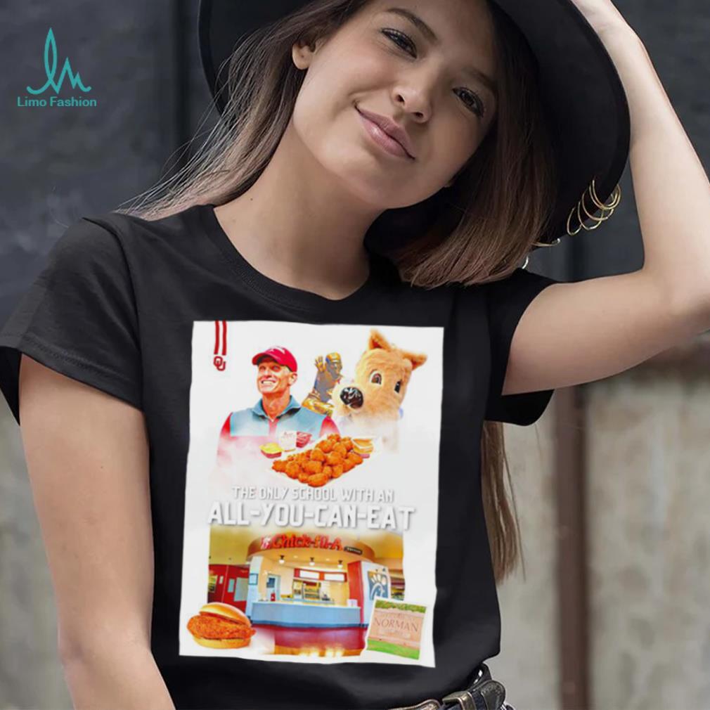 Brent Venables Oklahoma Sooners the only school with an All you can eat Chick fil A shirt Brent Venables Oklahoma Sooners the only school with an All you can eat Chick fil A shirt