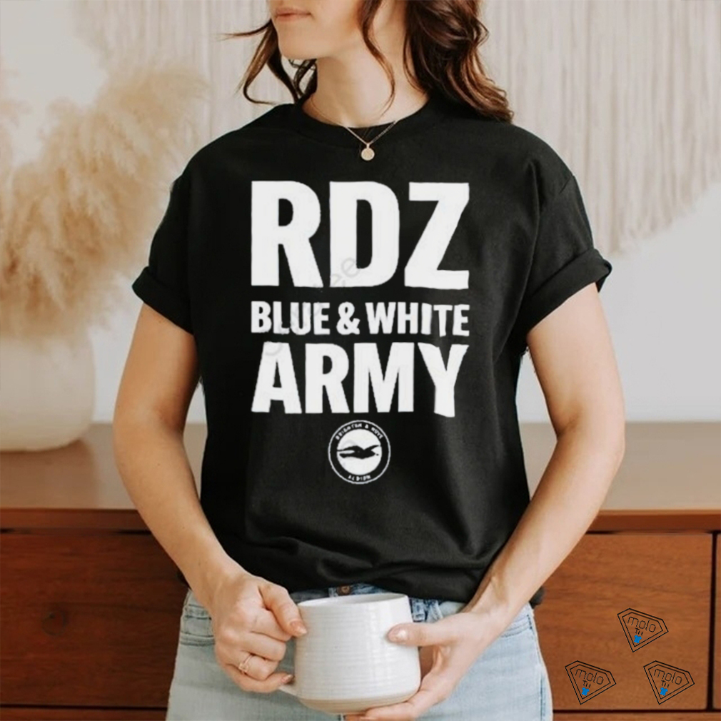 Brighton & Hove Albion Rdz Blue White Army Shirt Brighton & Hove Albion Rdz Blue White Army Shirt