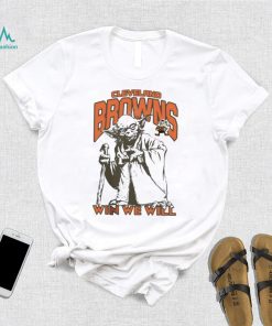 Browns Star Wars Yoda Win We Will Shirt