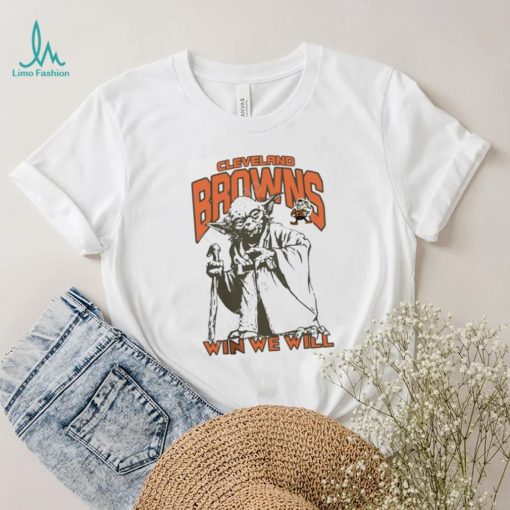 Browns Star Wars Yoda Win We Will Shirt