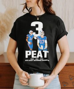 Buffalo Bill 3 Peat 2020 2021 2022 afc east division champs shirt