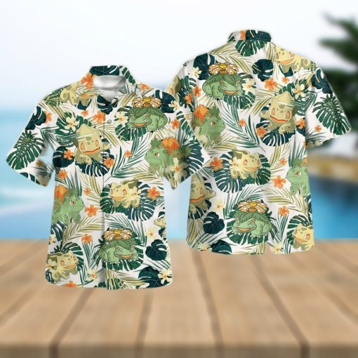 Bulbasaur Ivysaur Venusaur Tropical Design Hawaiian Shirt and Short