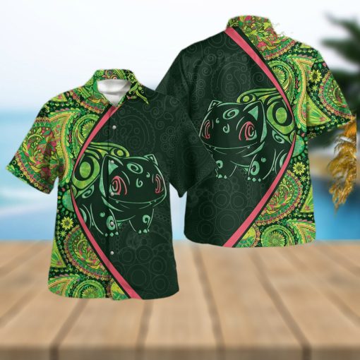 Bulbasaur Paisley Pattern Design Hawaiian Shirt and Short