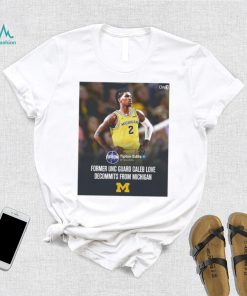 Caleb Love from Michigan former UNC gaurd Caleb Love decommits from Michigan poster shirt