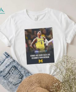 Caleb Love from Michigan former UNC gaurd Caleb Love decommits from Michigan poster shirt