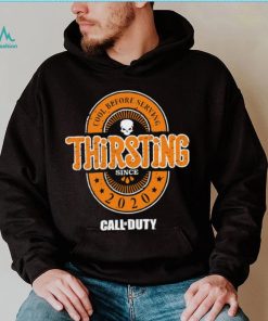Call of Duty Thirsting cool before serving retro logo shirt