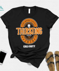 Call of Duty Thirsting cool before serving retro logo shirt
