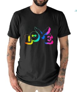 Camiseta Coldplay Love Button Music of The Spheres World tour 2023 LGBT shirt