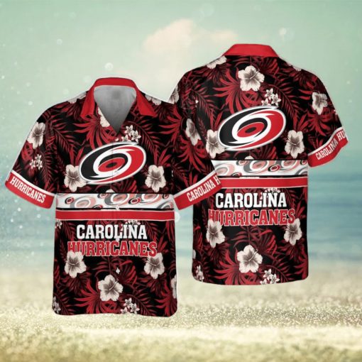 Carolina Hurricanes National Hockey League 2023 Hibiscus Pattern Hawaiian Shirt