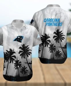 Carolina Panthers Coconut Trees Nfl 3D Hawaiian Shirt Men And Women For Fans