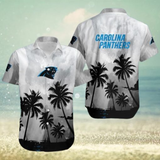 Carolina Panthers Coconut Trees Nfl 3D Hawaiian Shirt Men And Women For Fans