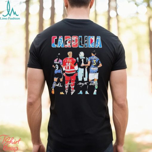 Carolina Sports Teams Players Signatures Shirt