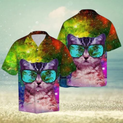 Cat Galaxy Aloha 3D Hawaiian Shirt For Men And Women