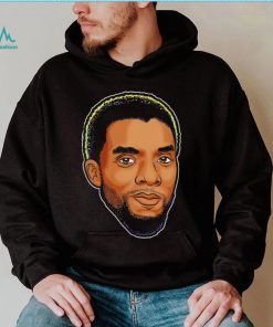 Chadwick Boseman King of Afro Futurism face art shirt