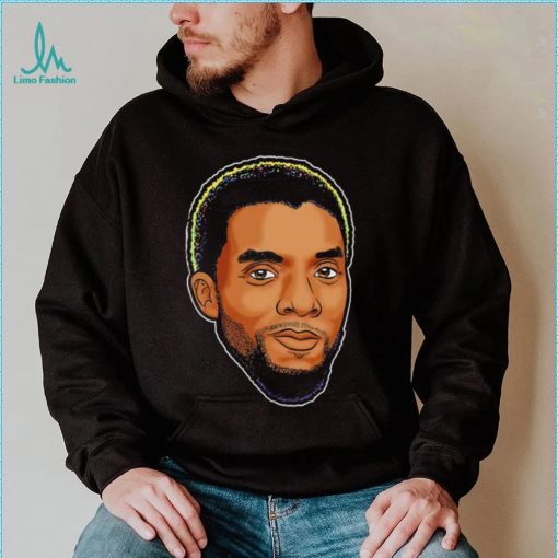 Chadwick Boseman King of Afro Futurism face art shirt