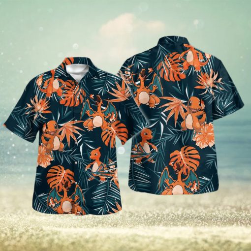 Charizard Charmeleon Charmander Tropical Design Hawaiian Shirt and Short