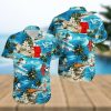 Black Cat And Tropical Pattern Hawaiian Shirt