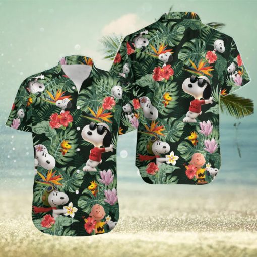 Charlie Brown Snoopy Hawaiian Shirt For Men