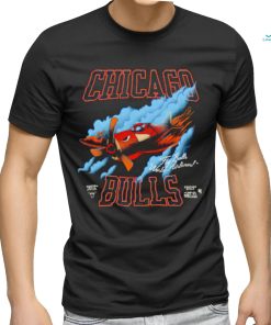 Chicago Bulls Airlines fly Bulls world Airlines logo shirt