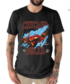 Chicago Bulls Airlines fly Bulls world Airlines logo shirt