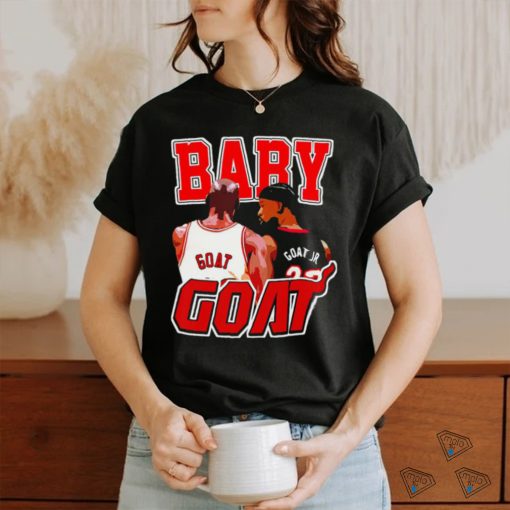 Chicago Bulls Michael Jordan Goat and Miami Heat Jimmy Butler Goat Jr Baby Goat shirt