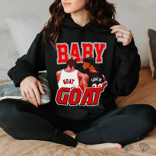 Chicago Bulls Michael Jordan Goat and Miami Heat Jimmy Butler Goat Jr Baby Goat shirt