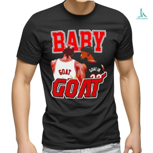 Chicago Bulls Michael Jordan Goat and Miami Heat Jimmy Butler Goat Jr Baby Goat shirt