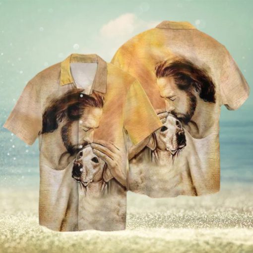 Christian Jesus Love Labrador Dog Aloha 3D Hawaiian Shirt For Men And Women