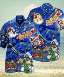 Christmas Sky 3D Funny Hawaiian Shirt