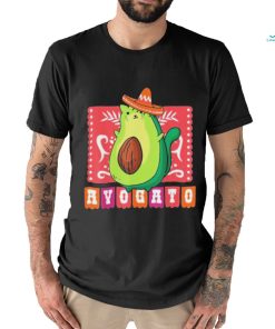Cinco De Mayo Funny Meow Avogato Cat Avocado Mexico T Shirt