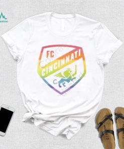Cincyshirts Store Fc Cincinnati Pride Rainbow Shield Hoodie shirt