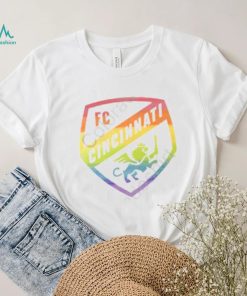 Cincyshirts Store Fc Cincinnati Pride Rainbow Shield Hoodie shirt