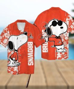 Cleveland Browns Snoopy Hawaiian Shirt For Men For Men