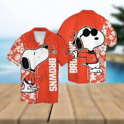 Cleveland Browns Snoopy Hawaiian Shirt For Men For Men