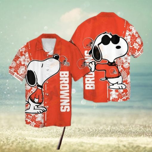 Cleveland Browns Snoopy Hawaiian Shirt For Men For Men