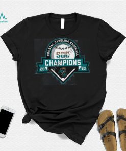 Coastal Carolina Chanticleers 2023 Sun Belt Baseball Regular Season Champions T Shirts