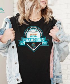 Coastal Carolina Chanticleers 2023 Sun Belt Baseball Regular Season Champions logo shirt