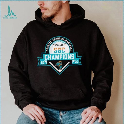 Coastal Carolina Chanticleers 2023 Sun Belt Baseball Regular Season Champions logo shirt