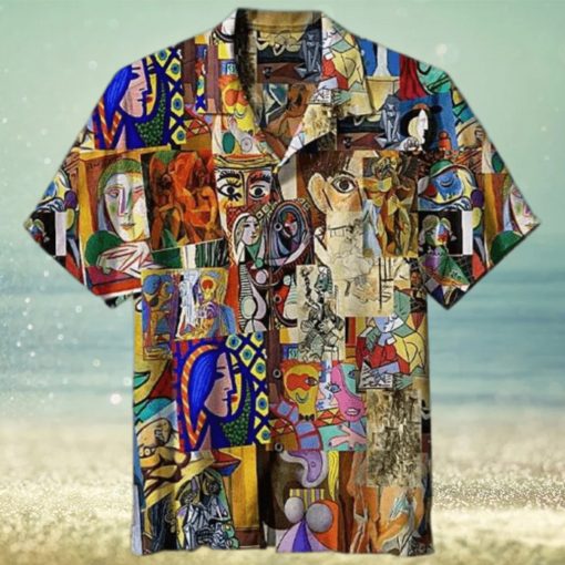 Collage De Picasso 3D Funny Hawaiian Shirt