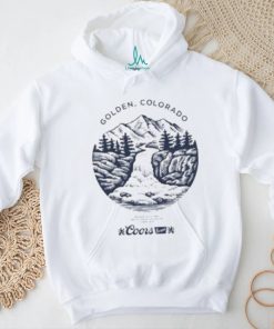 Coors Banquet Beer Golden Colorado Mountains Logo Shirt