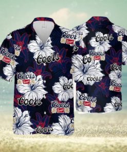 Coors Banquet Floral Pattern Limited Hawaiian Shirt Beach Gift