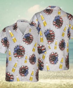 Corona Light SuNFLowered 4th Of July 3D Funny Hawaiian Shirt