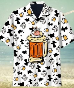 Cow And Beer 3D Funny Hawaiian Shirt