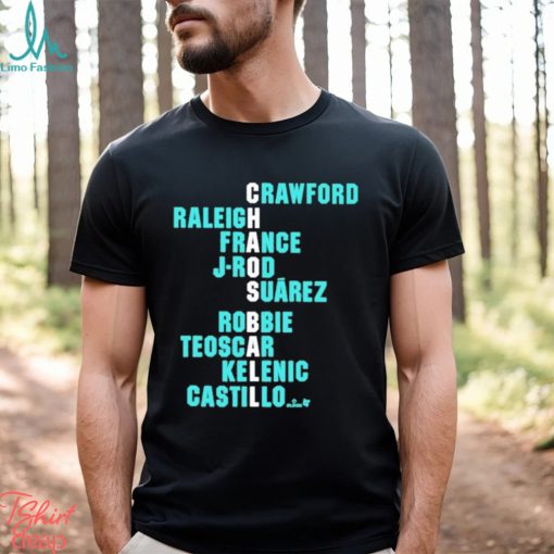 Crawford Raleigh France J Rod Suarez Robbie Teoscar Kelenic Castillo Shirt